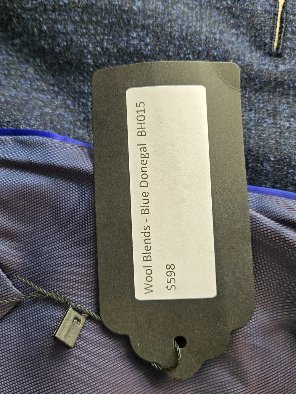 Stantt Blue Donegal Wool Blend Two Button Blazer Sport Coat 42R